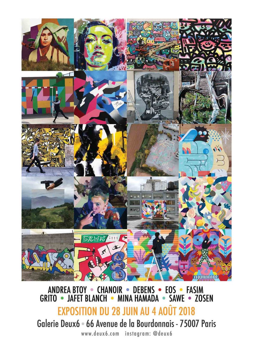 « Rue Barcelona », une exposition collective de Street-art à la Galerie&nbsp;Deux6