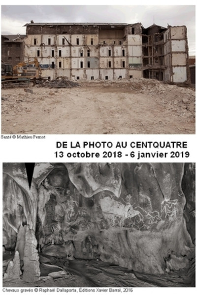 Oeuvres photographiques, « La Santé » de Mathieu Pernot, les dessins de Chauvet Pont d’Arc, de Raphael Dallaporta, exposées au Centquatre à&nbsp;Paris