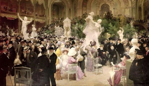 Jules-Alexandre Grün, Un Vendredi au Salon des Artistes Français, 1911, huile sur toile