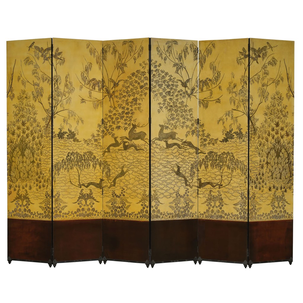 ©Armand-Albert Rateau, paravent, course dans la forêt, 1930 Paris, MAD