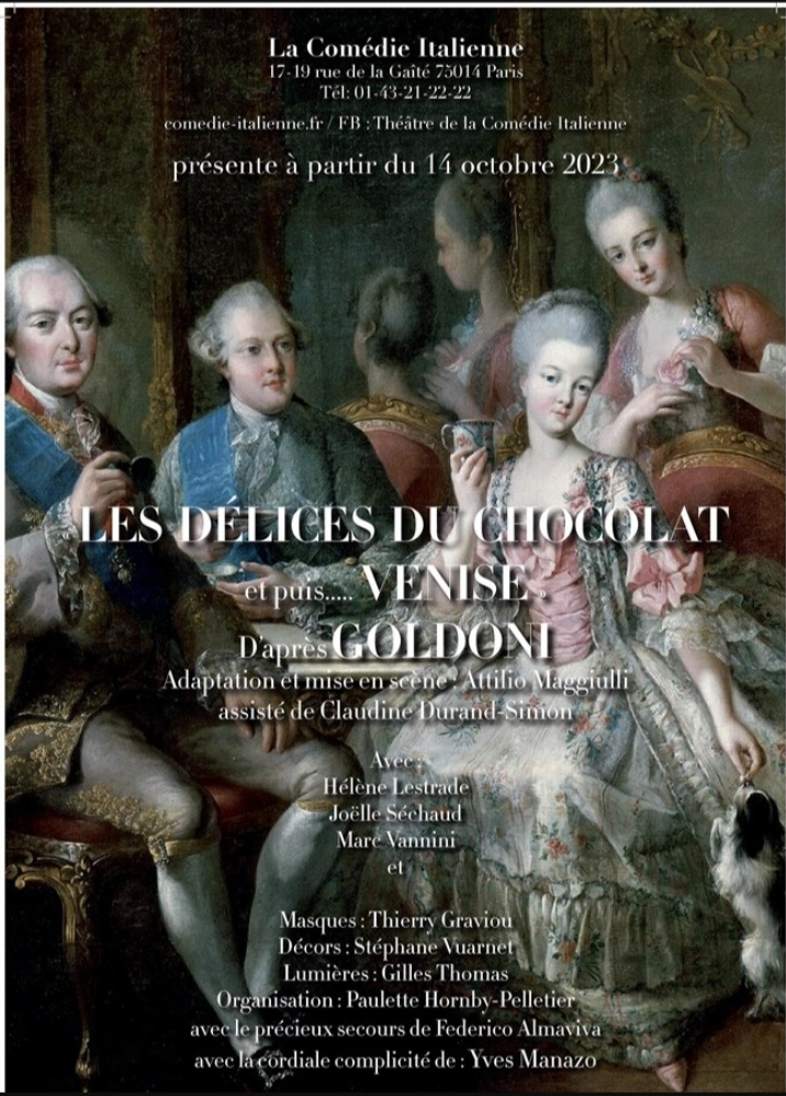 &laquo;&nbsp;Les délices du chocolat…et puis Venise&nbsp;&raquo; à la Comédie&nbsp;Italienne